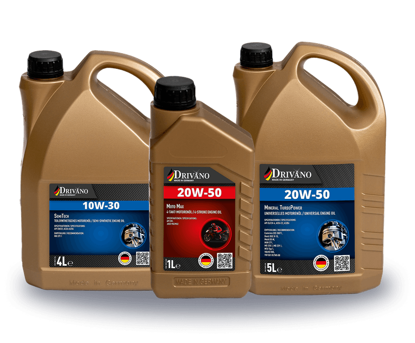 DRIVANO product range – premium lubricants Made in Germany