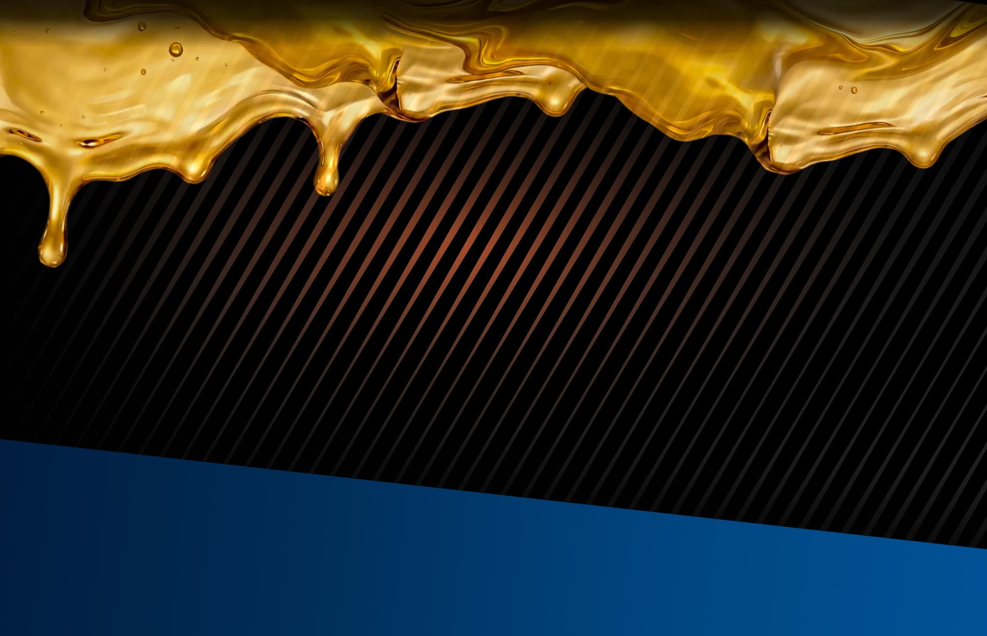 DRIVANO premium lubricants – golden oil flowing in high detail